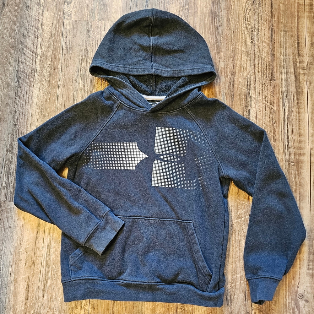 Youth Small Loose Fit Under Armour Black Hoodie